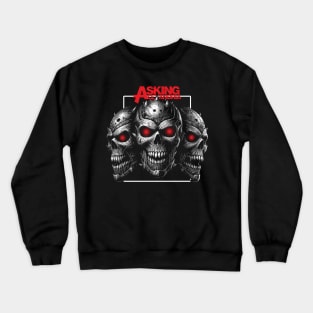 triple skulls AA Crewneck Sweatshirt